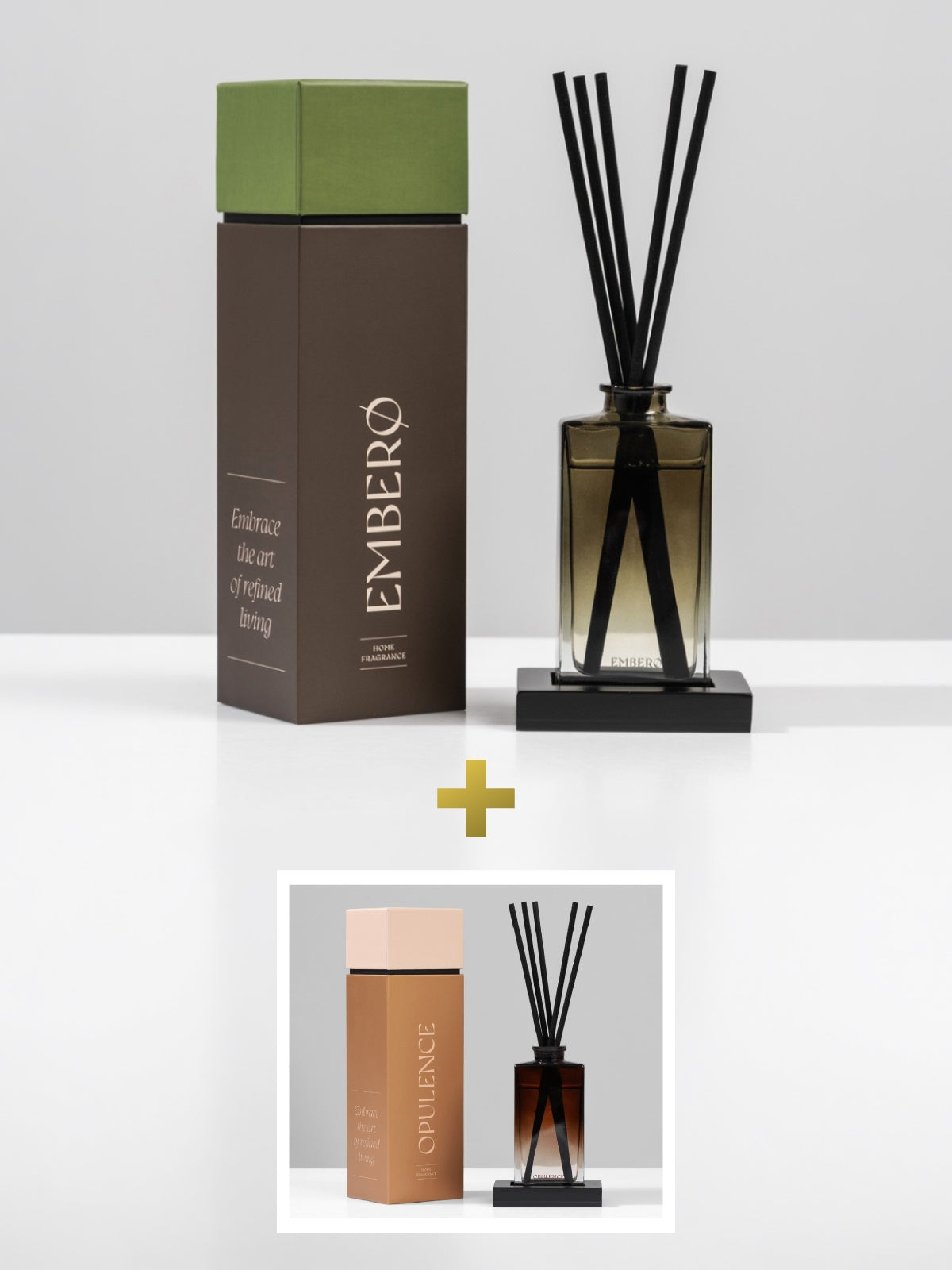 Home fragrance "EMBERO", 120 ml + GIFT home fragrance "OPULENCE", 120 ml